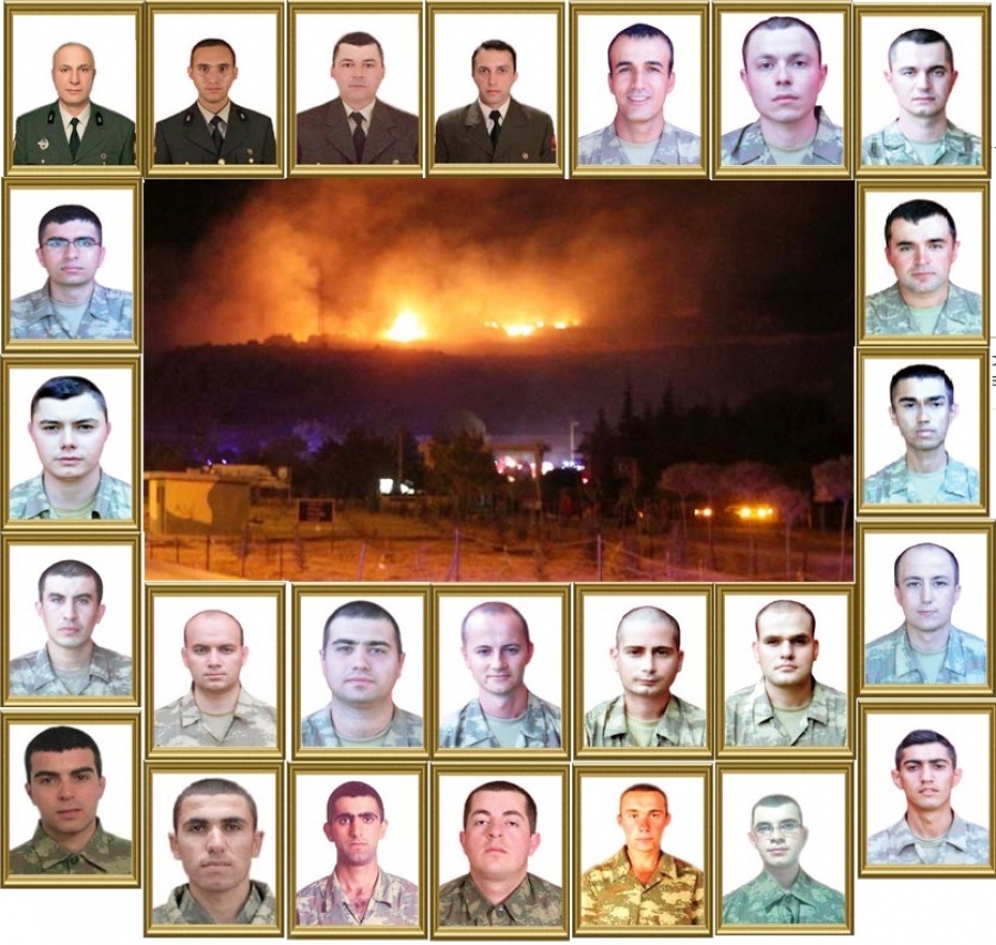Afyonkarahisar cephanelik patlamasında 25 askerimiz şehit olmuştu (5 Eylül 2012)