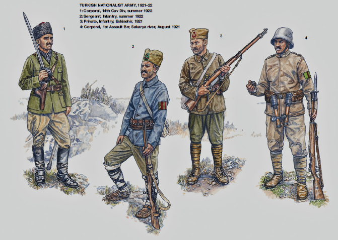 Büyük Taarruz’da Türk ve işgalci Yunan Askerinin forma ve techizatı